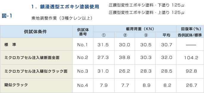 エポキシ塗装使用