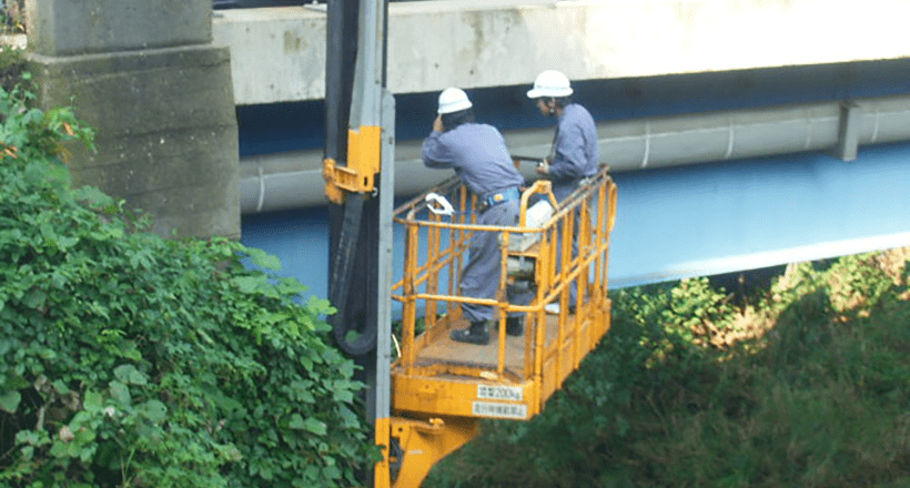 橋梁添架設備調査
